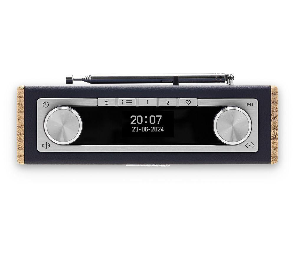 ROBERTS Rambler Uno Portable DAB+/FM Retro Bluetooth Radio - Navy Blue image number 6 of 6