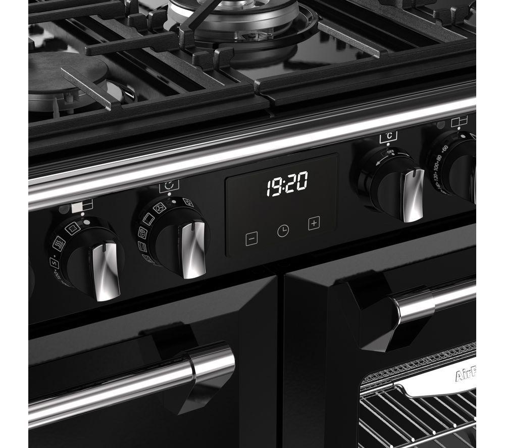 STOVES Richmond 100DF Dual Fuel Range Cooker - Black & Chrome image number 9 of 22