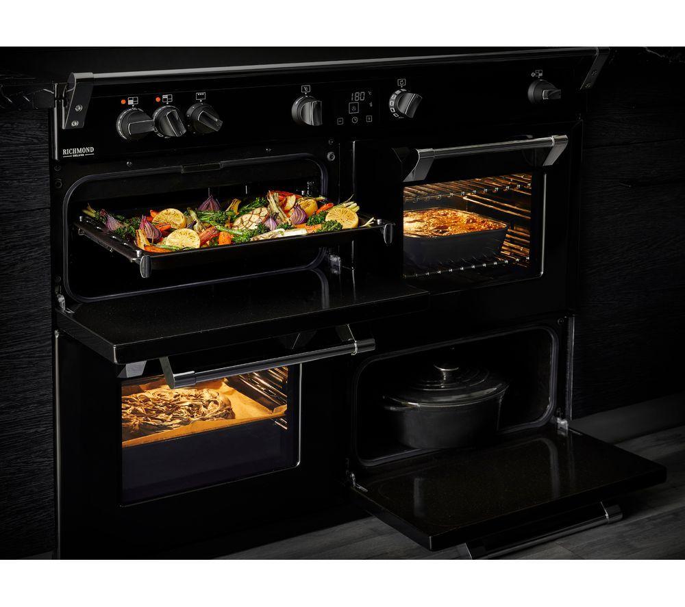 STOVES Richmond 100DF Dual Fuel Range Cooker - Black & Chrome image number 11 of 22
