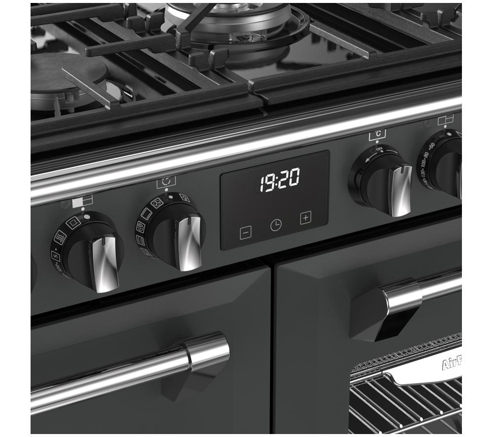 STOVES Richmond 100DF Dual Fuel Range Cooker - Anthracite & Chrome image number 9 of 22