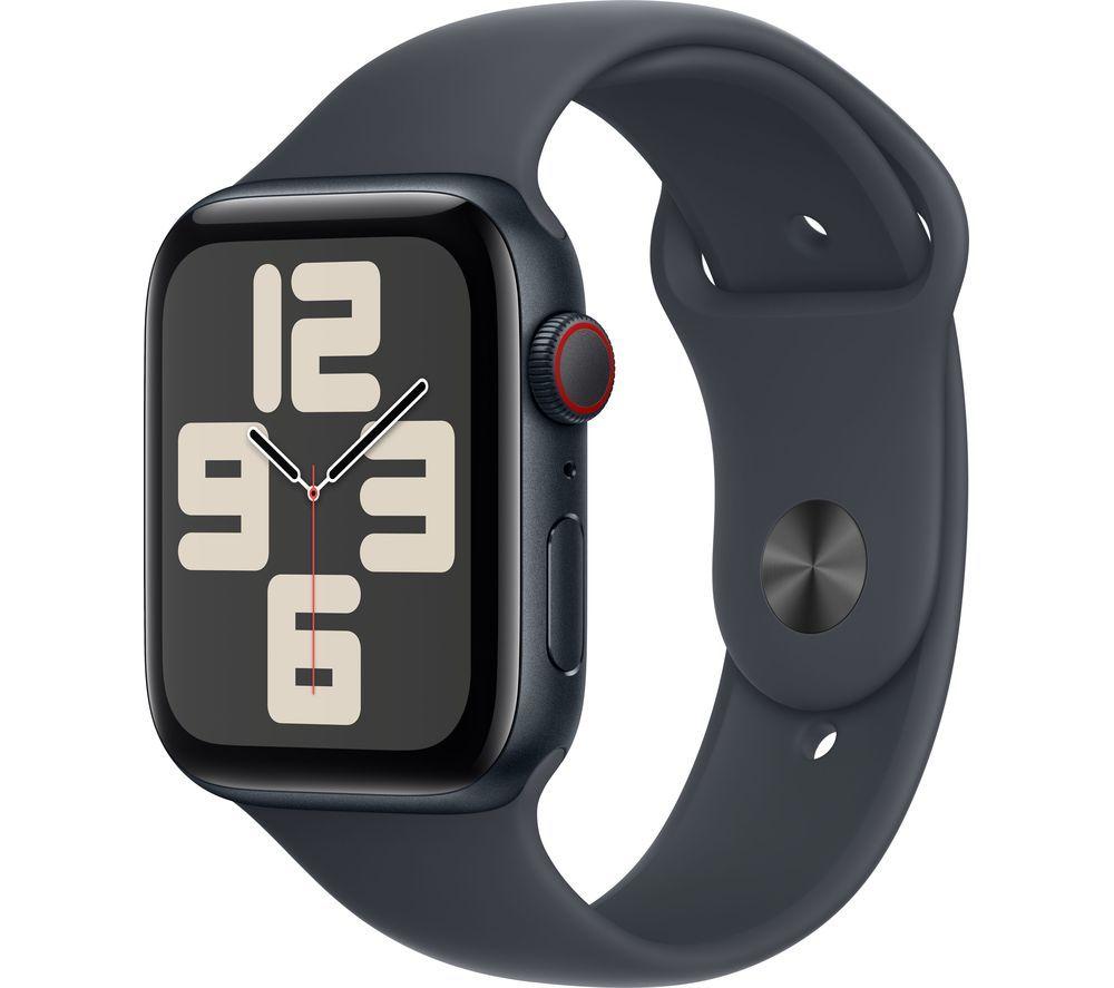 Buy APPLE Watch SE Cellular 40 mm Midnight Aluminium Case with Midnight Sport Band S M Currys