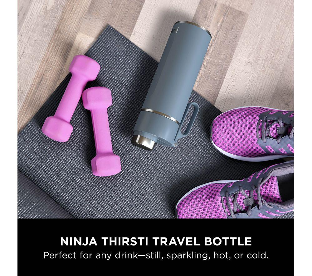 NINJA Thirsti Travel Water Bottle - Blue, 700 ml image number 2 of 9