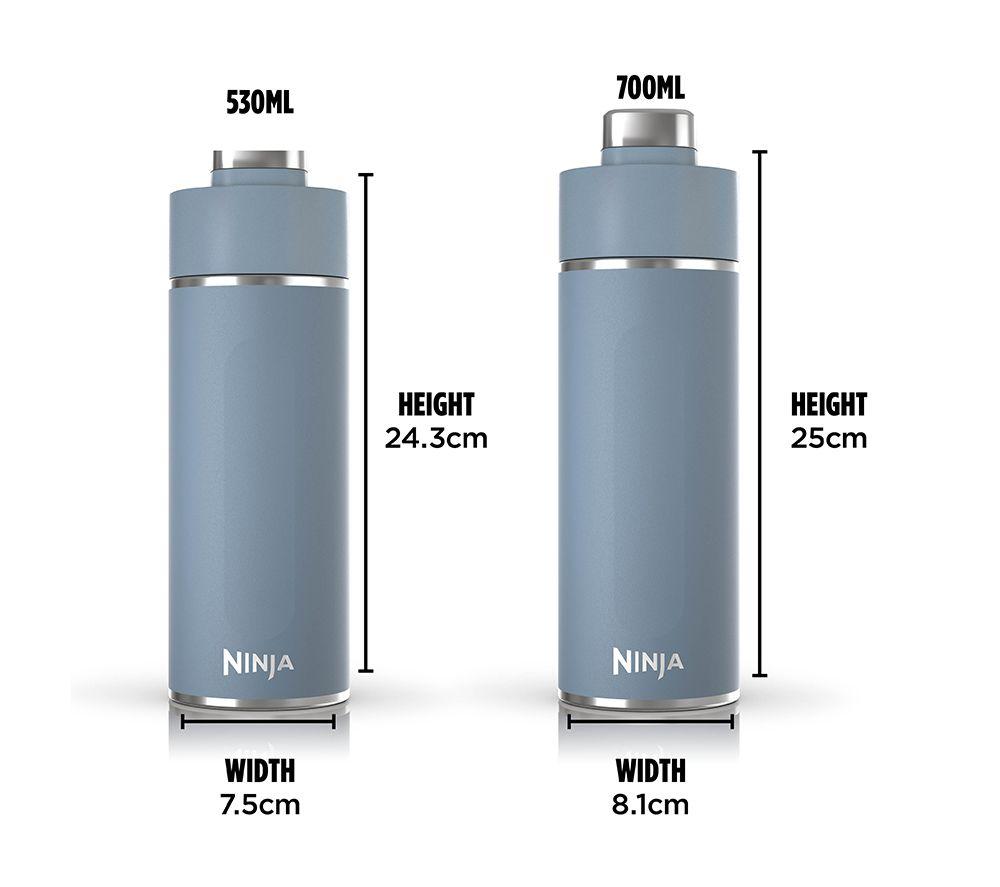 NINJA Thirsti Travel Water Bottle - Blue, 700 ml image number 5 of 9