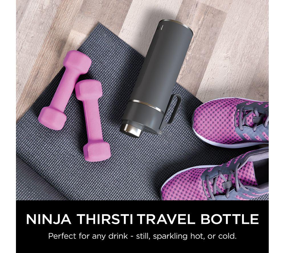 NINJA Thirsti Travel Water Bottle - Grey, 700 ml image number 2 of 9