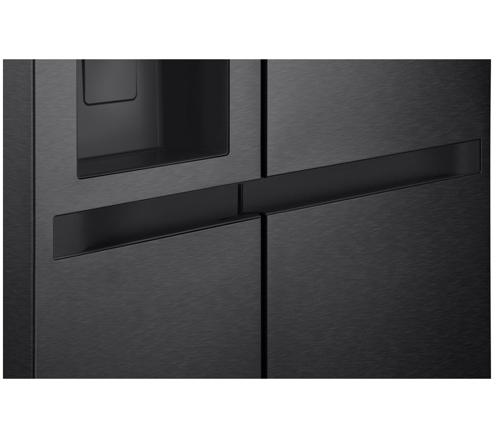 LG NatureFRESH GSLC41EPPE American-Style Fridge Freezer - Matte Black image number 10 of 14