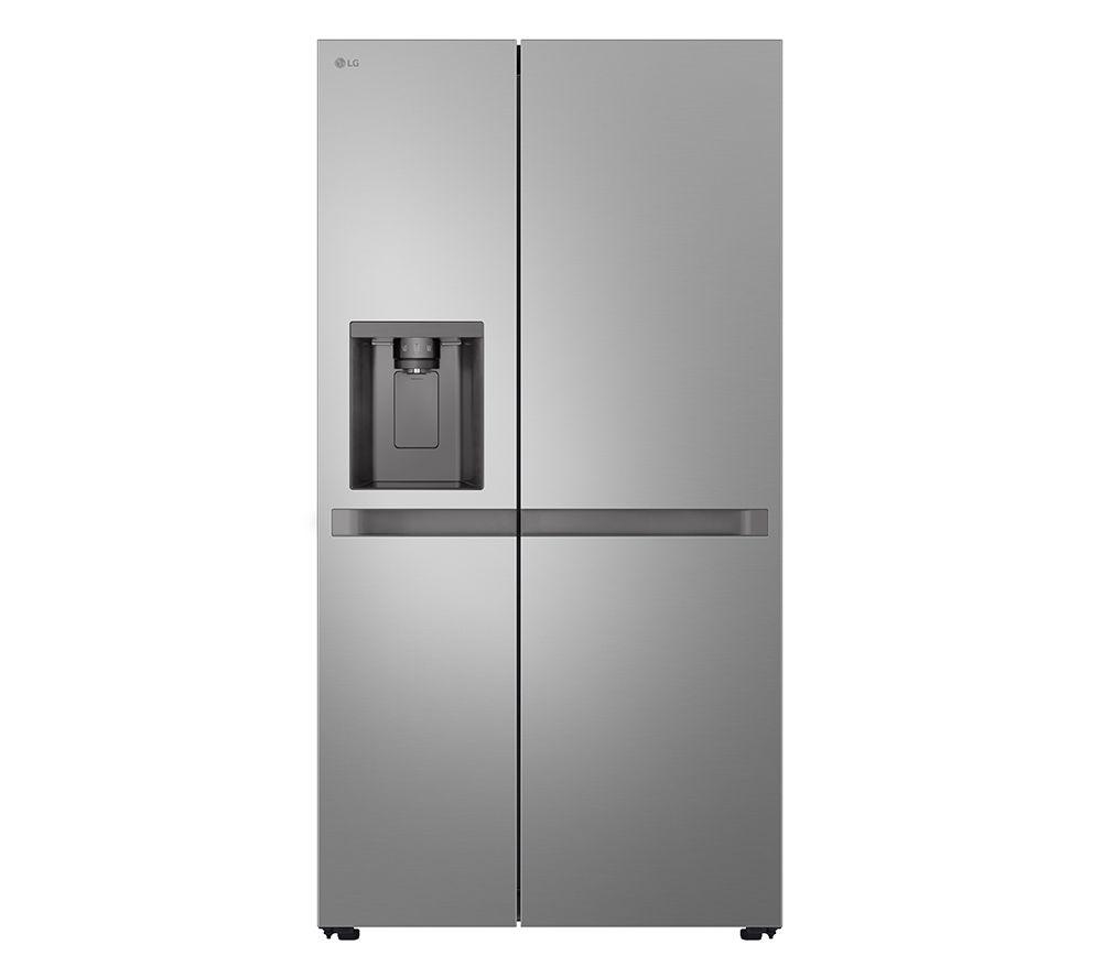 LG NatureFRESH GSLC41PYPE American-Style Fridge Freezer – Prime Silver, Silver/Grey