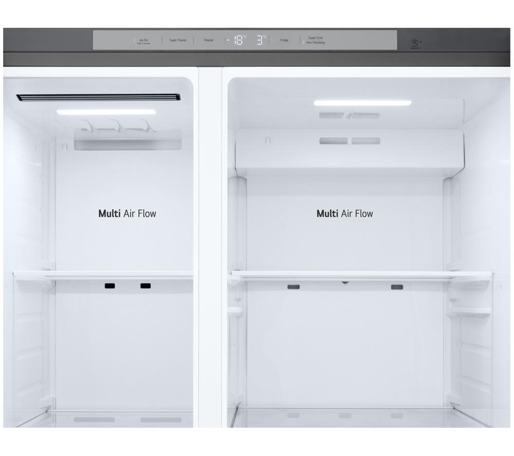 LG NatureFRESH GSLC41PYPE American-Style Fridge Freezer - Prime Silver image number 8 of 14