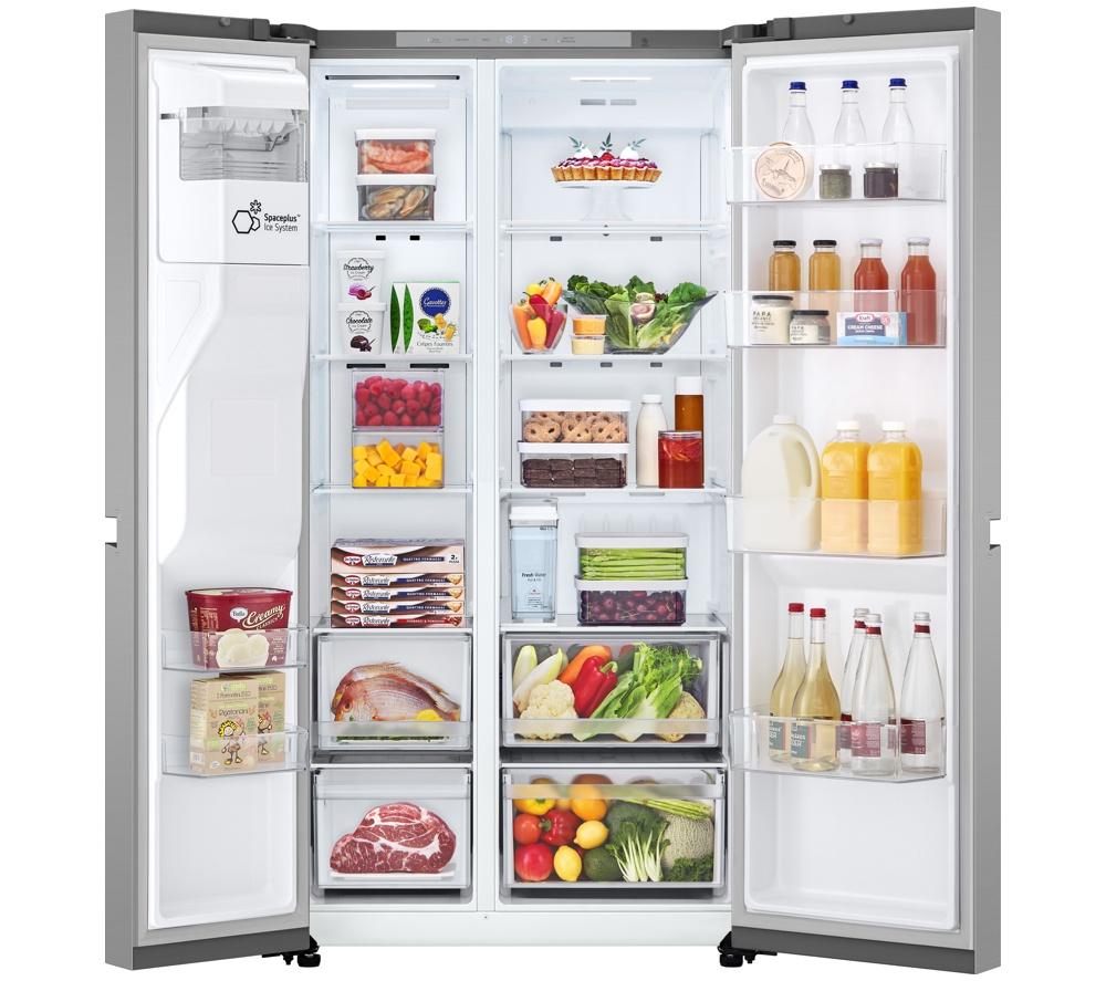 LG NatureFRESH GSLC41PYPE American-Style Fridge Freezer - Prime Silver image number 9 of 14