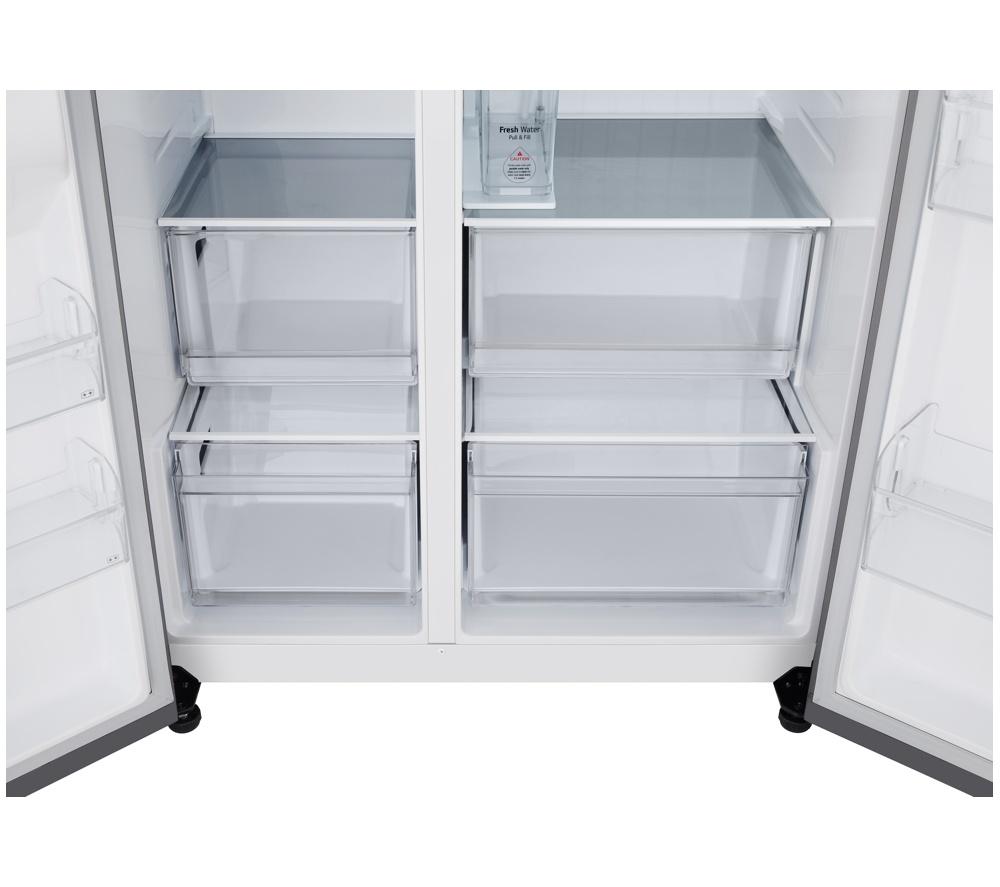 LG NatureFRESH GSLC41PYPE American-Style Fridge Freezer - Prime Silver image number 10 of 14