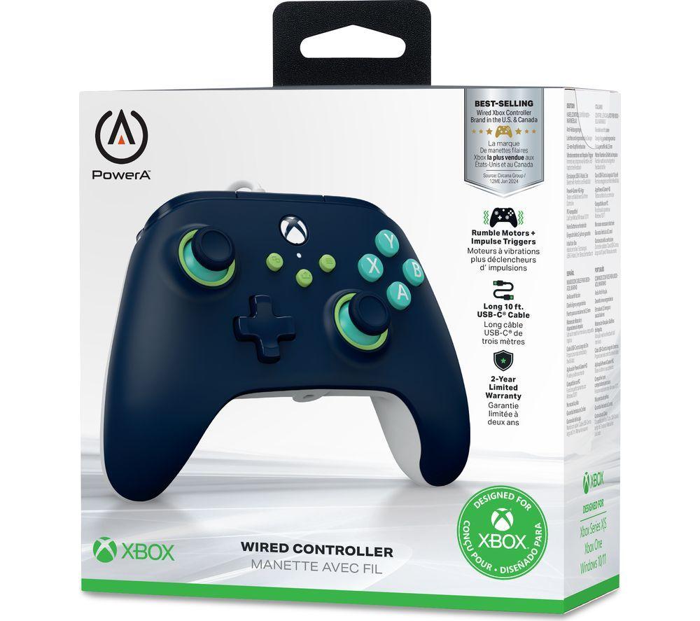 POWERA Wired Controller for Xbox One & Series X|S - Mariner Blue image number 6 of 7