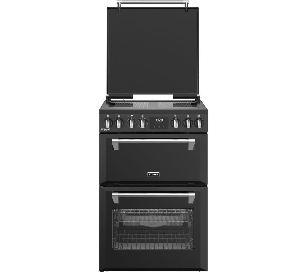 STOVES Richmond Deluxe 60Ei Electric Induction Cooker - Black & Chrome image number 2 of 19