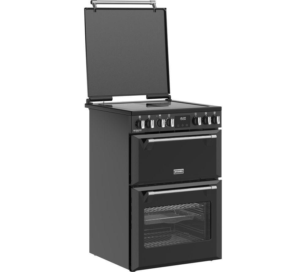 STOVES Richmond Deluxe 60Ei Electric Induction Cooker - Black & Chrome image number 3 of 19