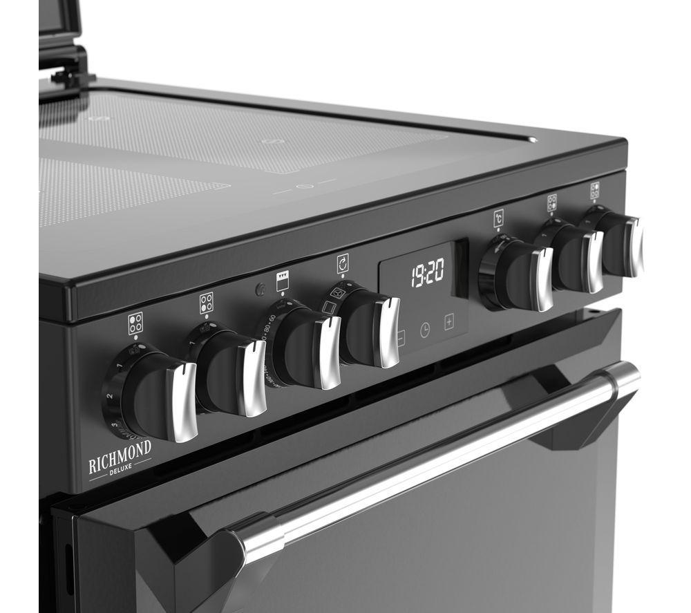 STOVES Richmond Deluxe 60Ei Electric Induction Cooker - Black & Chrome image number 6 of 19