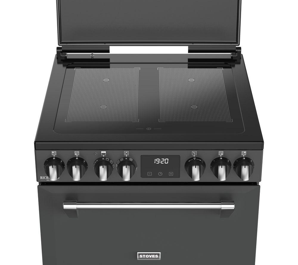 STOVES Richmond Deluxe 60Ei Electric Induction Cooker - Anthracite & Chrome image number 6 of 18