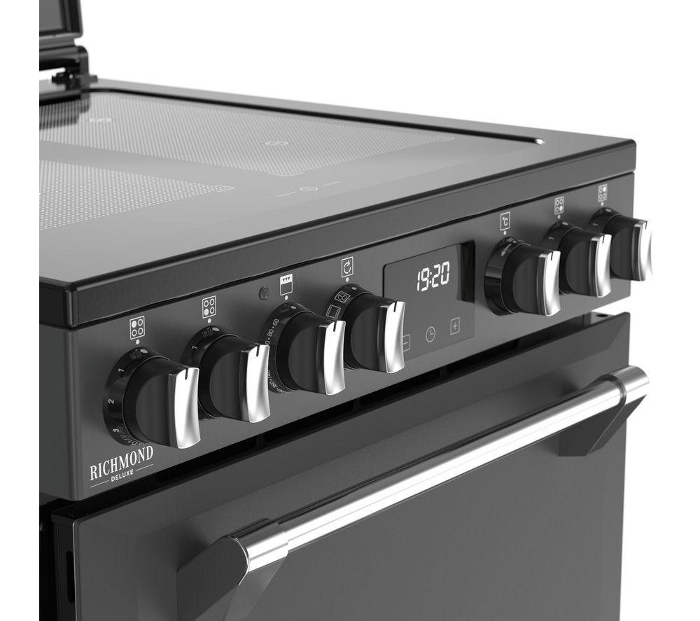 STOVES Richmond Deluxe 60Ei Electric Induction Cooker - Anthracite & Chrome image number 8 of 18