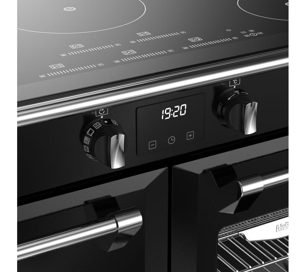 STOVES Richmond 100Ei Electric Induction Range Cooker - Black & Chrome image number 9 of 18