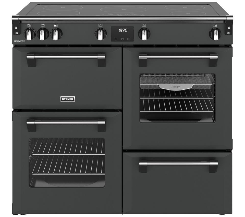 STOVES Richmond 100Ei Electric Induction Range Cooker - Anthracite & Chrome