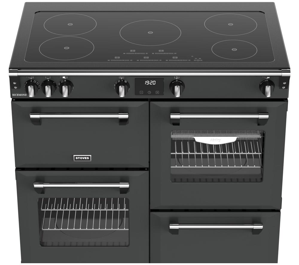 STOVES Richmond 100Ei Electric Induction Range Cooker - Anthracite & Chrome image number 7 of 20