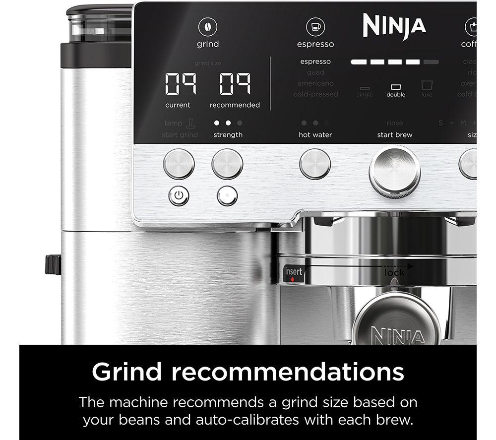 NINJA Luxe Cafe Premier Series ES601UK Bean to Cup Coffee Machine - Silver & Black image number 5 of 20