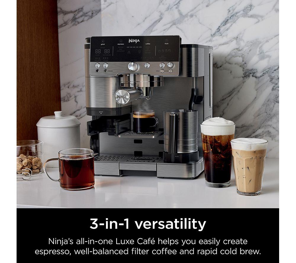 NINJA Luxe Cafe Premier Series ES601UK Bean to Cup Coffee Machine - Silver & Black image number 7 of 20