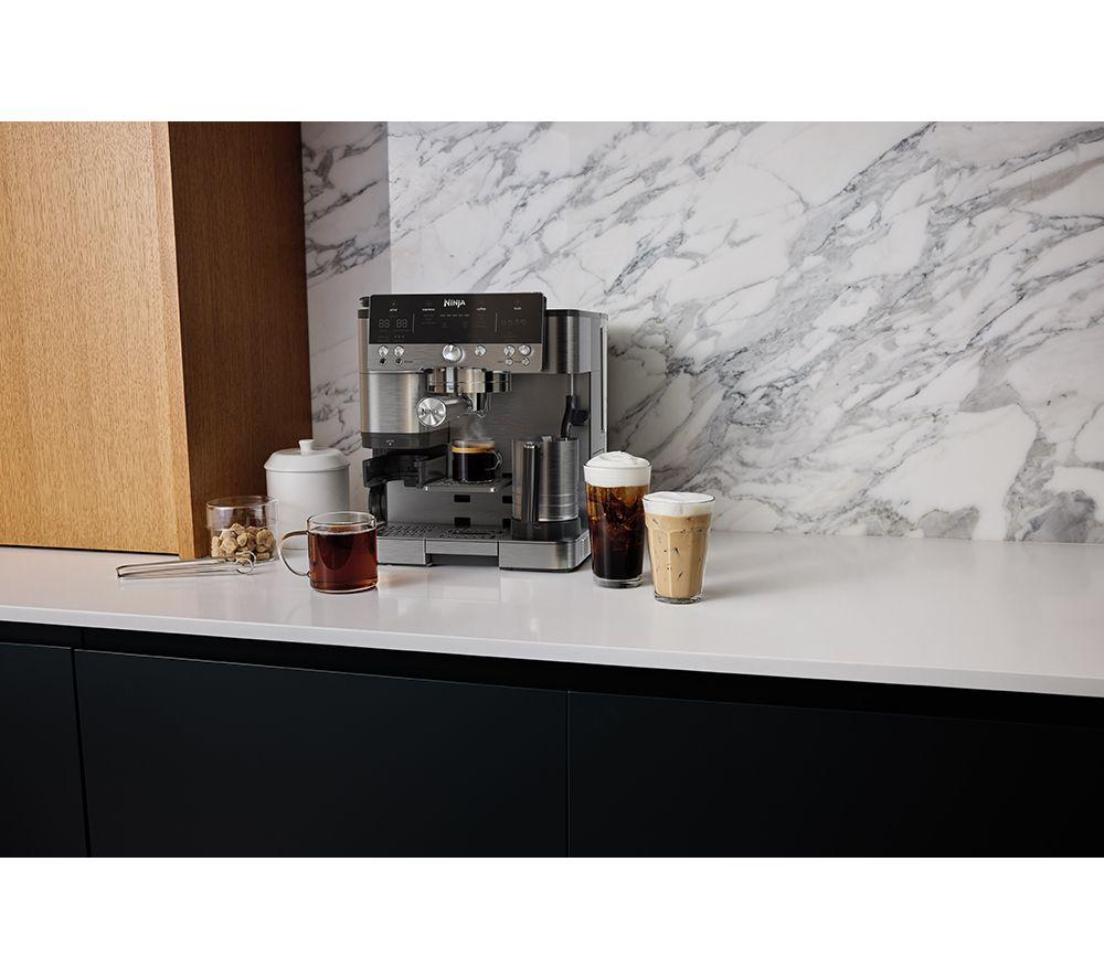 NINJA Luxe Cafe Premier Series ES601UK Bean to Cup Coffee Machine - Silver & Black image number 11 of 20