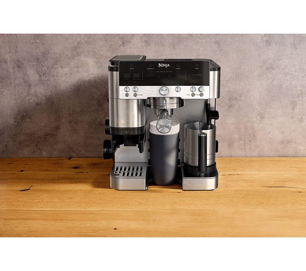 NINJA Luxe Cafe Premier Series ES601UK Bean to Cup Coffee Machine - Silver & Black image number 12 of 20