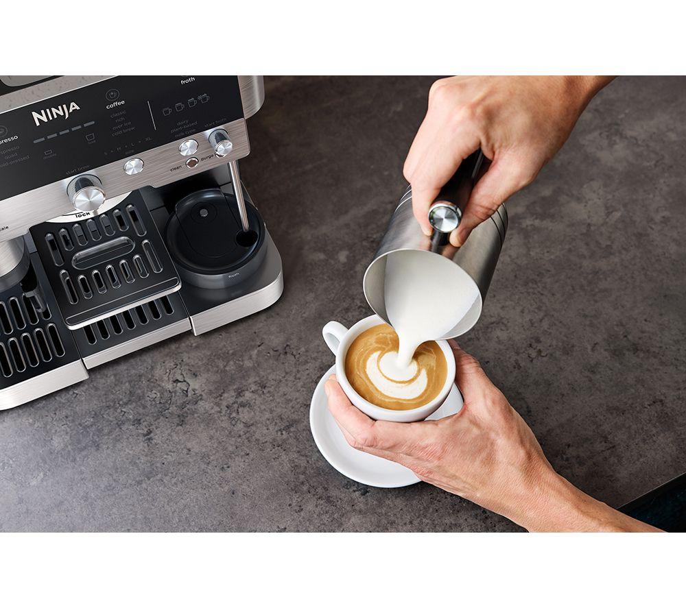 NINJA Luxe Cafe Premier Series ES601UK Bean to Cup Coffee Machine - Silver & Black image number 14 of 20