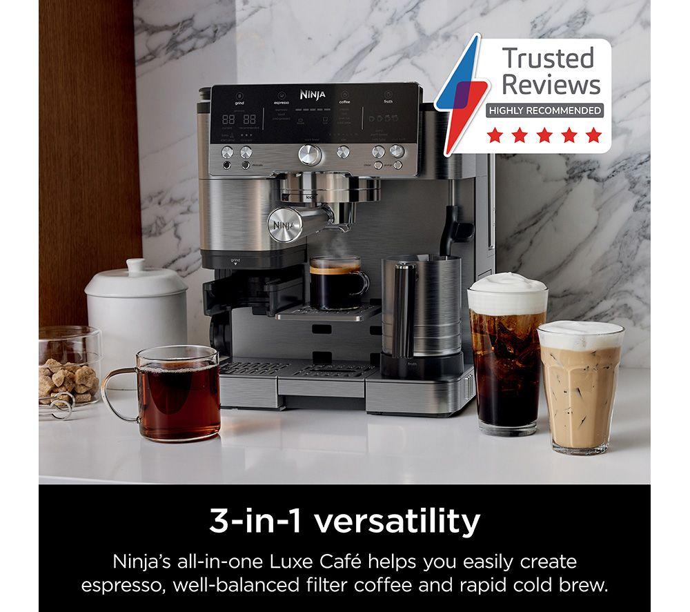NINJA Luxe Cafe Premier Series ES601UK Bean to Cup Coffee Machine - Silver & Black image number 20 of 20