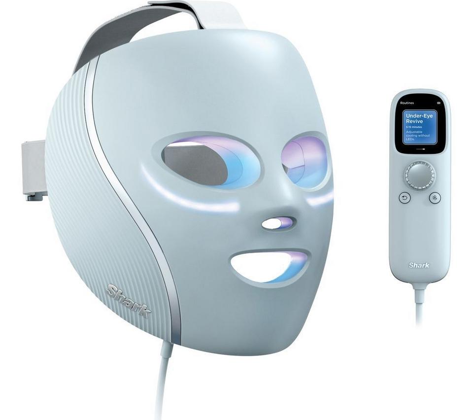 SHARK FW312UK CryoGlow Under-Eye Cooling LED Anti-Ageing & Blemish Repair Mask – Blue Frost