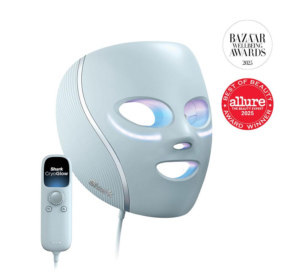 SHARK FW312UK CryoGlow Under-Eye Cooling LED Anti-Ageing & Blemish Repair Mask &ndash; Blue Frost image number 2 of 9
