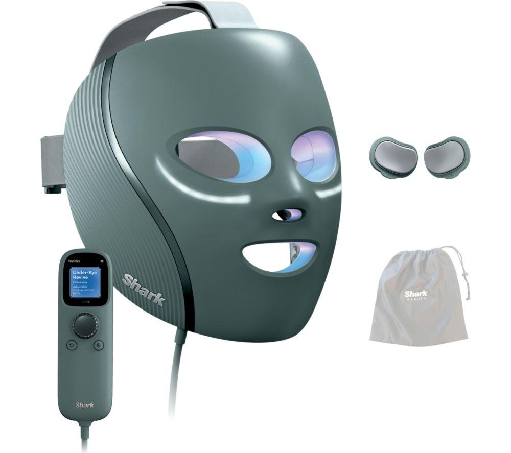 SHARK FW312UKSG CryoGlow Under-Eye Cooling LED Anti-Ageing & Blemish Repair Mask   Frosted Green