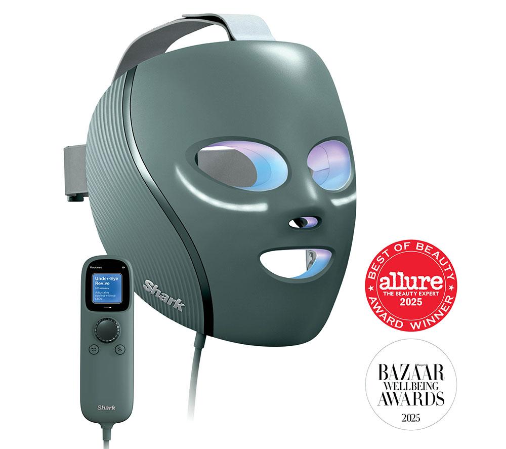SHARK FW312UKSG CryoGlow Under-Eye Cooling LED Anti-Ageing & Blemish Repair Mask &ndash; Frosted Green image number 2 of 12