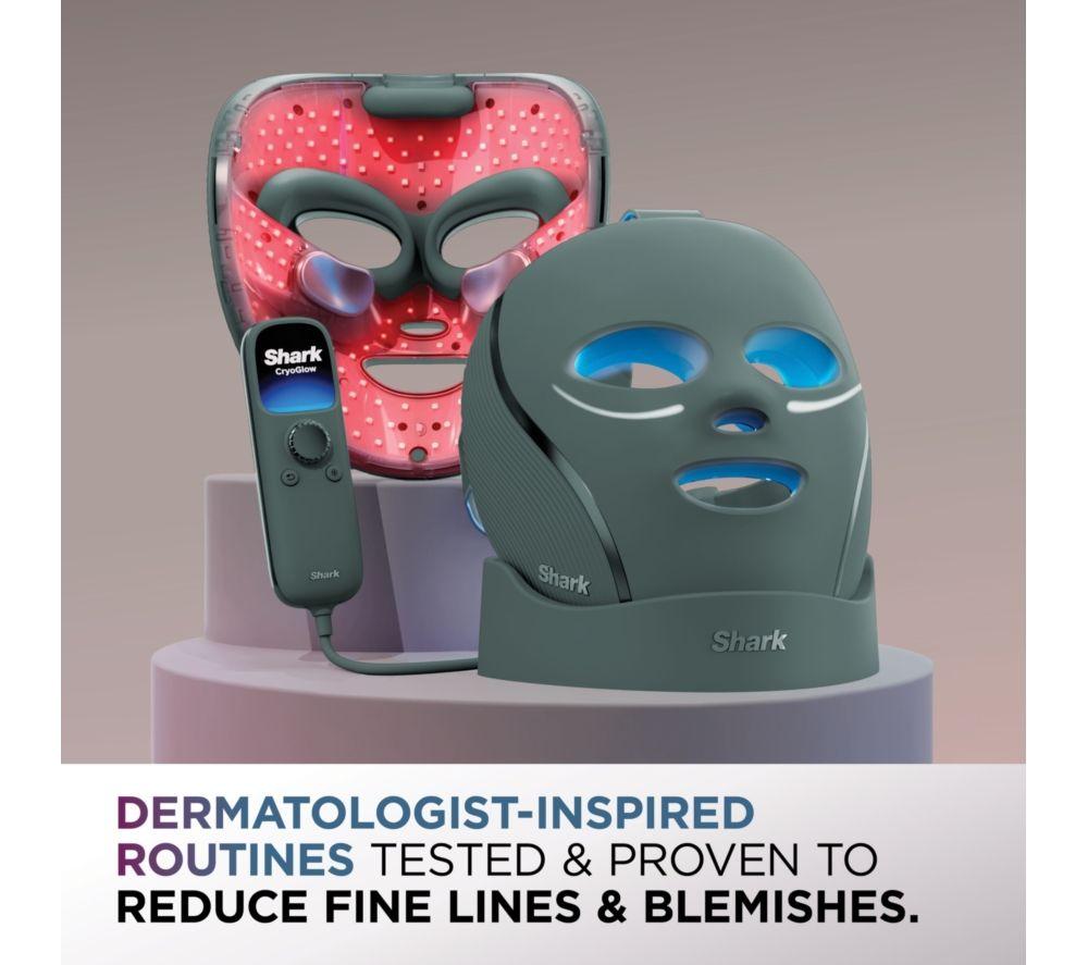 SHARK FW312UKSG CryoGlow Under-Eye Cooling LED Anti-Ageing & Blemish Repair Mask &ndash; Frosted Green image number 3 of 12