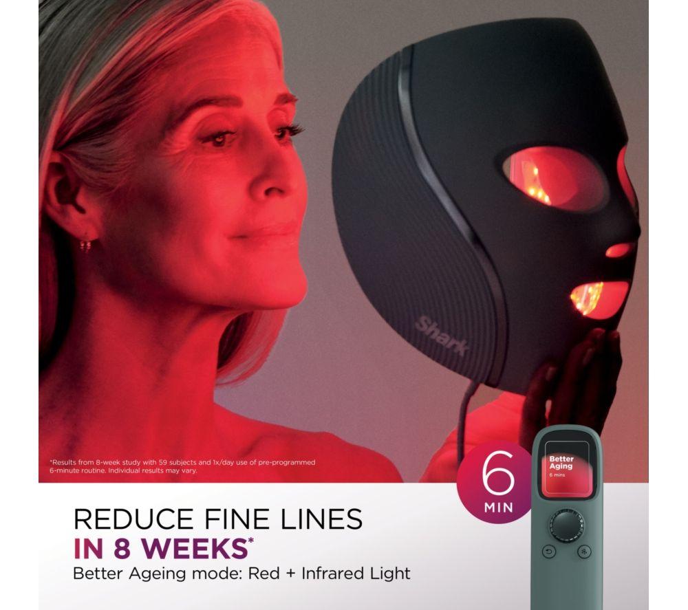 SHARK FW312UKSG CryoGlow Under-Eye Cooling LED Anti-Ageing & Blemish Repair Mask &ndash; Frosted Green image number 7 of 12