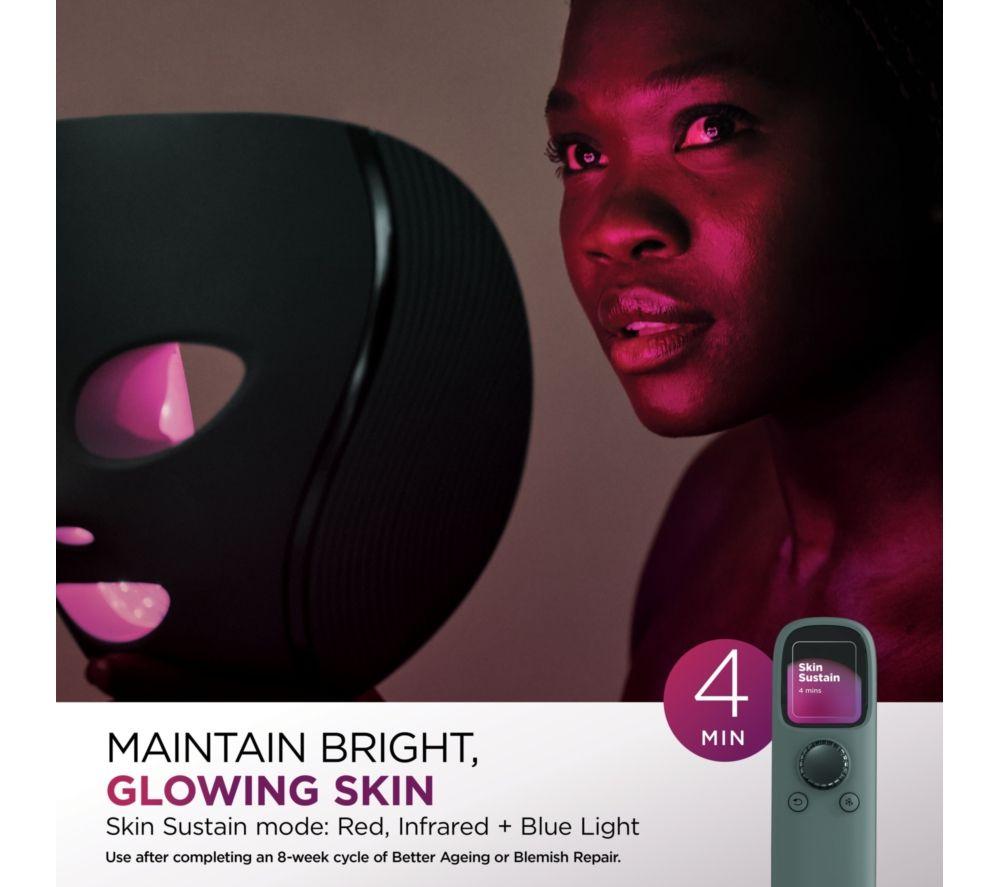 SHARK FW312UKSG CryoGlow Under-Eye Cooling LED Anti-Ageing & Blemish Repair Mask &ndash; Frosted Green image number 9 of 12