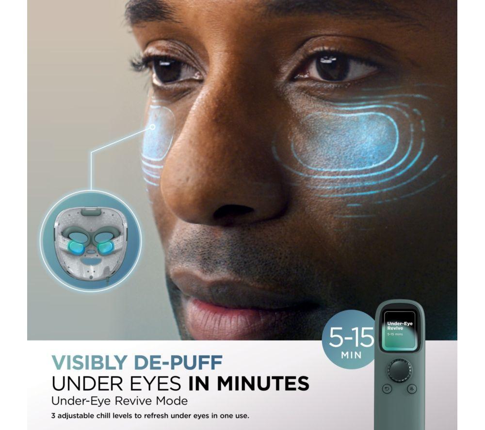 SHARK FW312UKSG CryoGlow Under-Eye Cooling LED Anti-Ageing & Blemish Repair Mask &ndash; Frosted Green image number 10 of 12