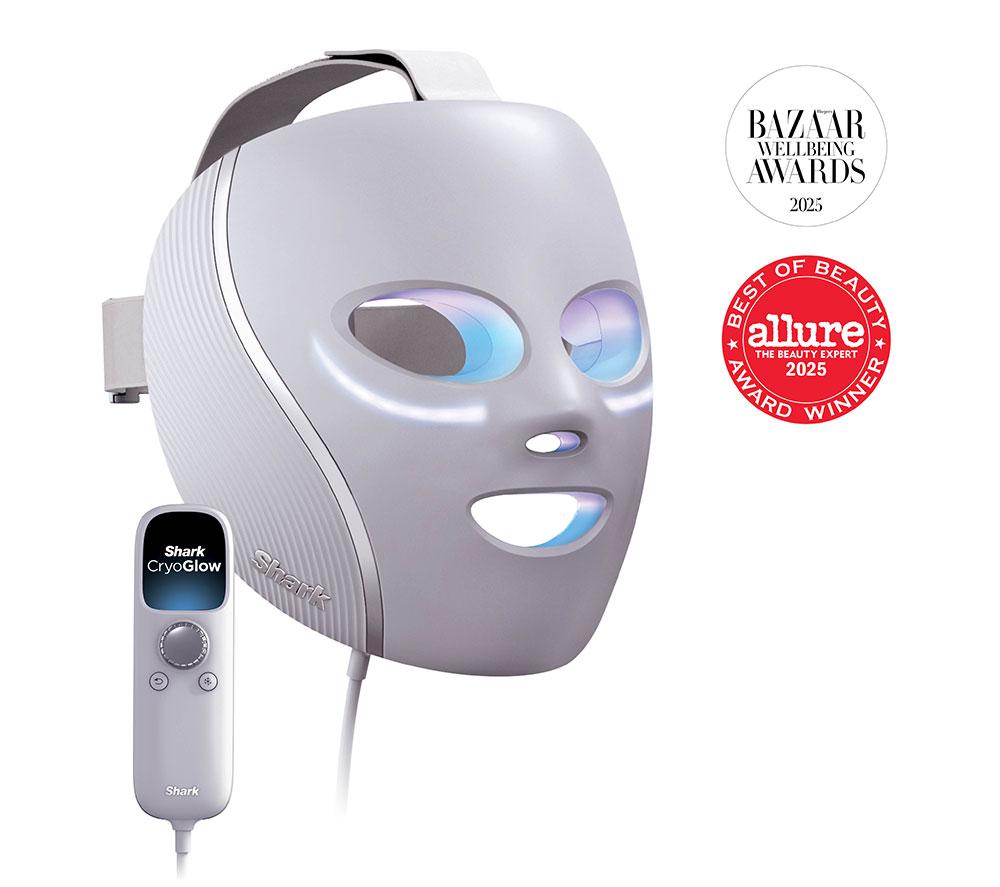SHARK FW312UK CryoGlow Under-Eye Cooling LED Anti-Ageing & Blemish Repair Mask &ndash; Lilac Chill image number 2 of 15