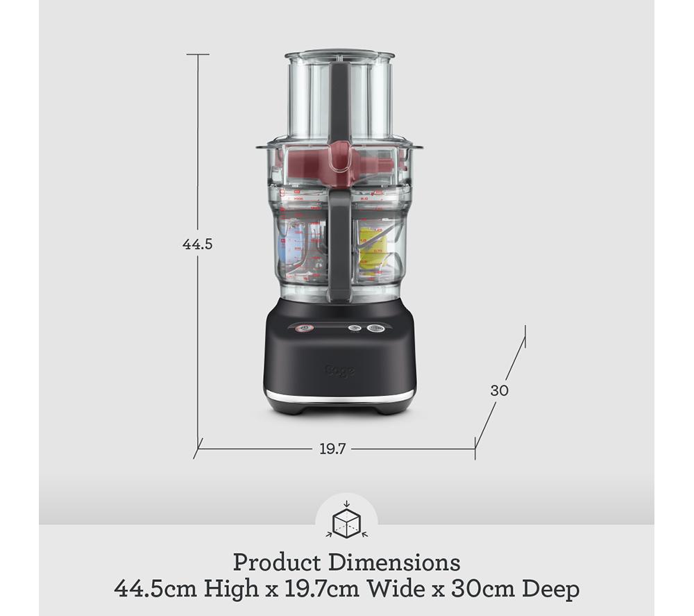 SAGE The Paradice 9 SFP638BTR2GUK1 Food Processor - Black Truffle image number 5 of 7