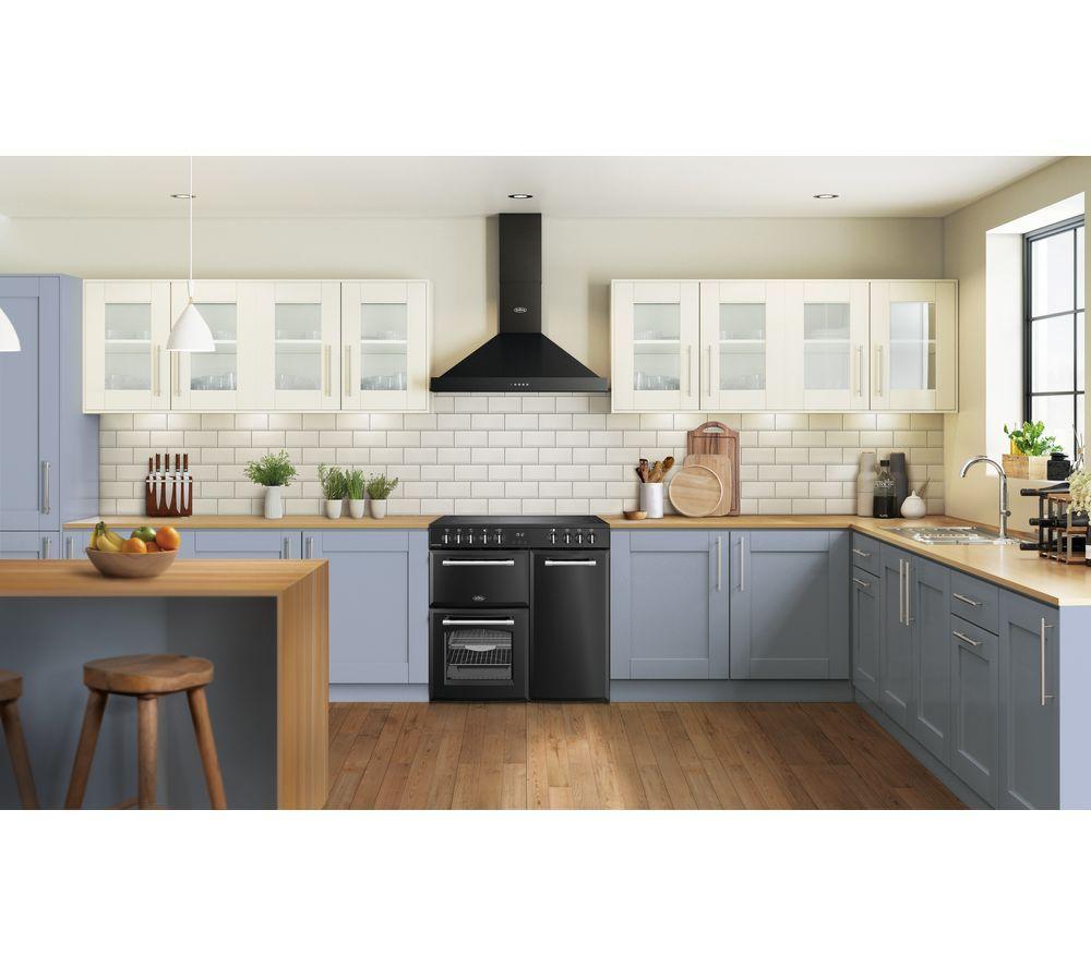BELLING Farmhouse 90E Electric Ceramic Range Cooker - Black image number 2 of 19