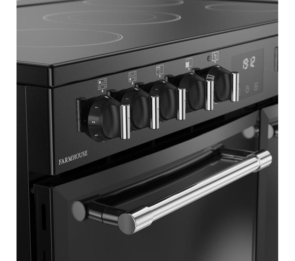 BELLING Farmhouse 90E Electric Ceramic Range Cooker - Black image number 5 of 19