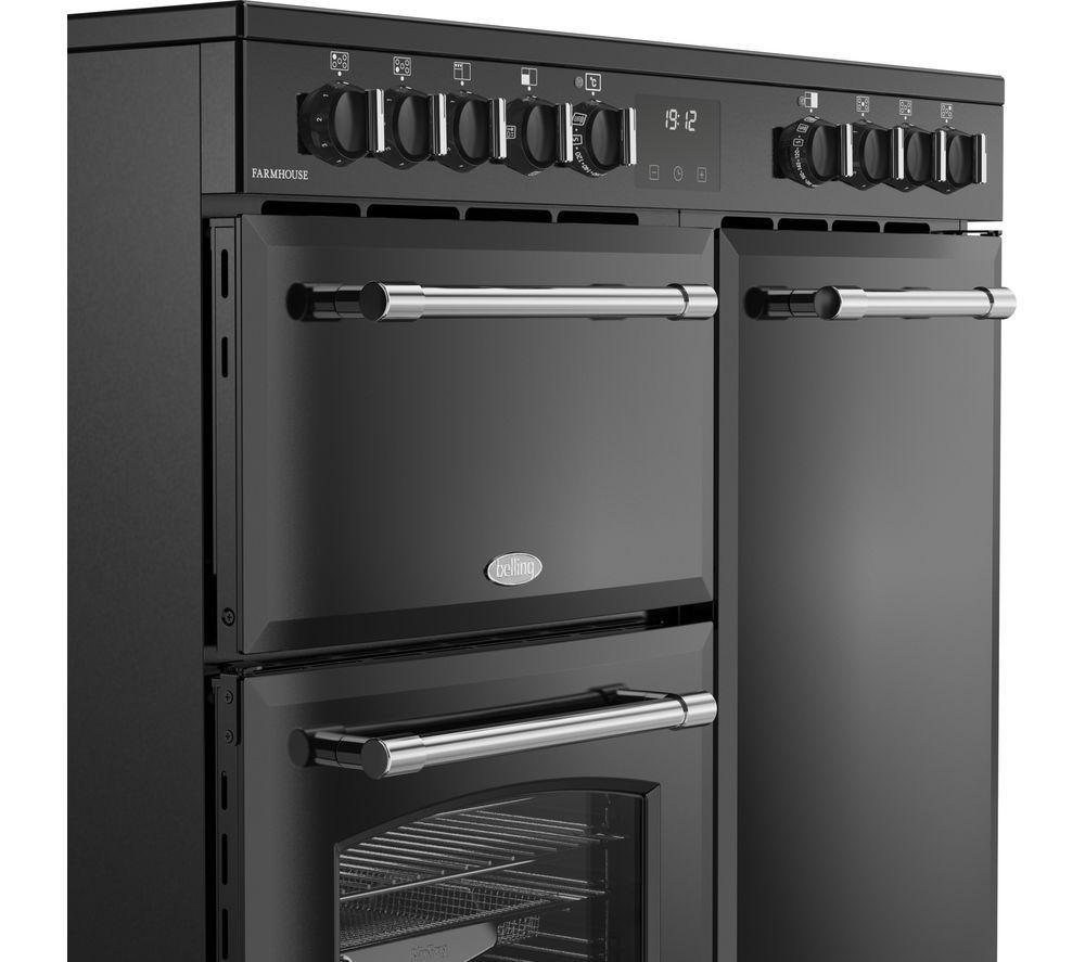 BELLING Farmhouse 90E Electric Ceramic Range Cooker - Black image number 6 of 19