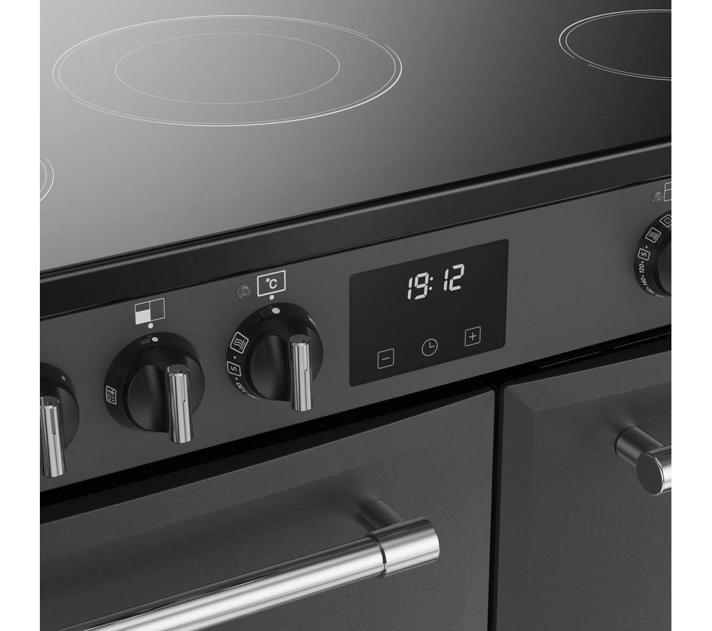 BELLING Farmhouse 90E Electric Ceramic Range Cooker - Anthracite & Chrome image number 8 of 14