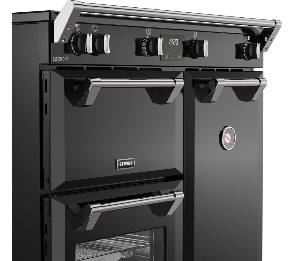 STOVES Richmond 90Ei Electric Induction Range Cooker - Black & Chrome image number 4 of 18
