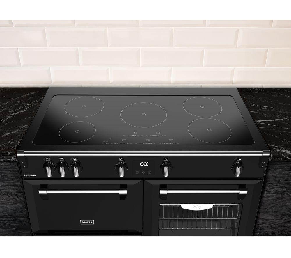 STOVES Richmond 90Ei Electric Induction Range Cooker - Black & Chrome image number 13 of 18