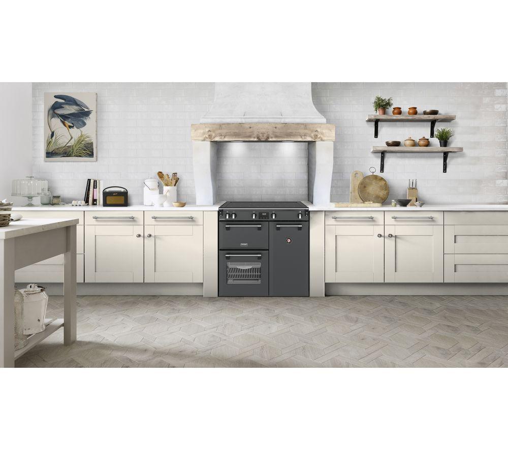 STOVES Richmond 90Ei Electric Induction Range Cooker - Anthracite & Chrome image number 2 of 20