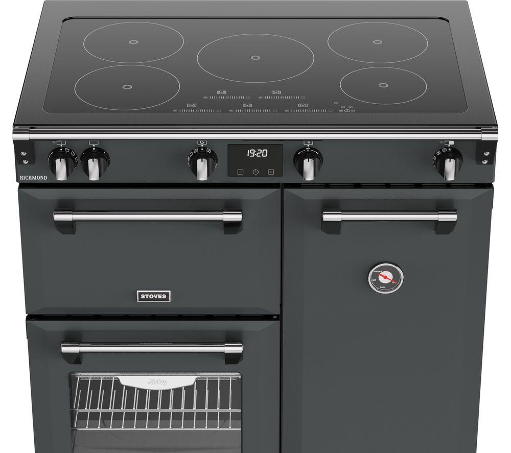 STOVES Richmond 90Ei Electric Induction Range Cooker - Anthracite & Chrome image number 7 of 20