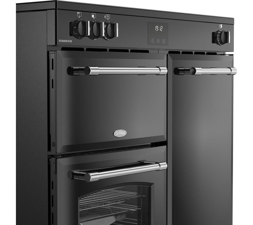 BELLING Farmhouse 90EI Electric Induction Range Cooker - Black image number 6 of 20