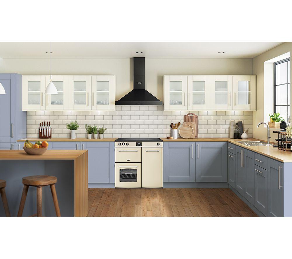 BELLING Farmhouse 90EI Electric Induction Range Cooker - Cream & Chrome image number 2 of 19