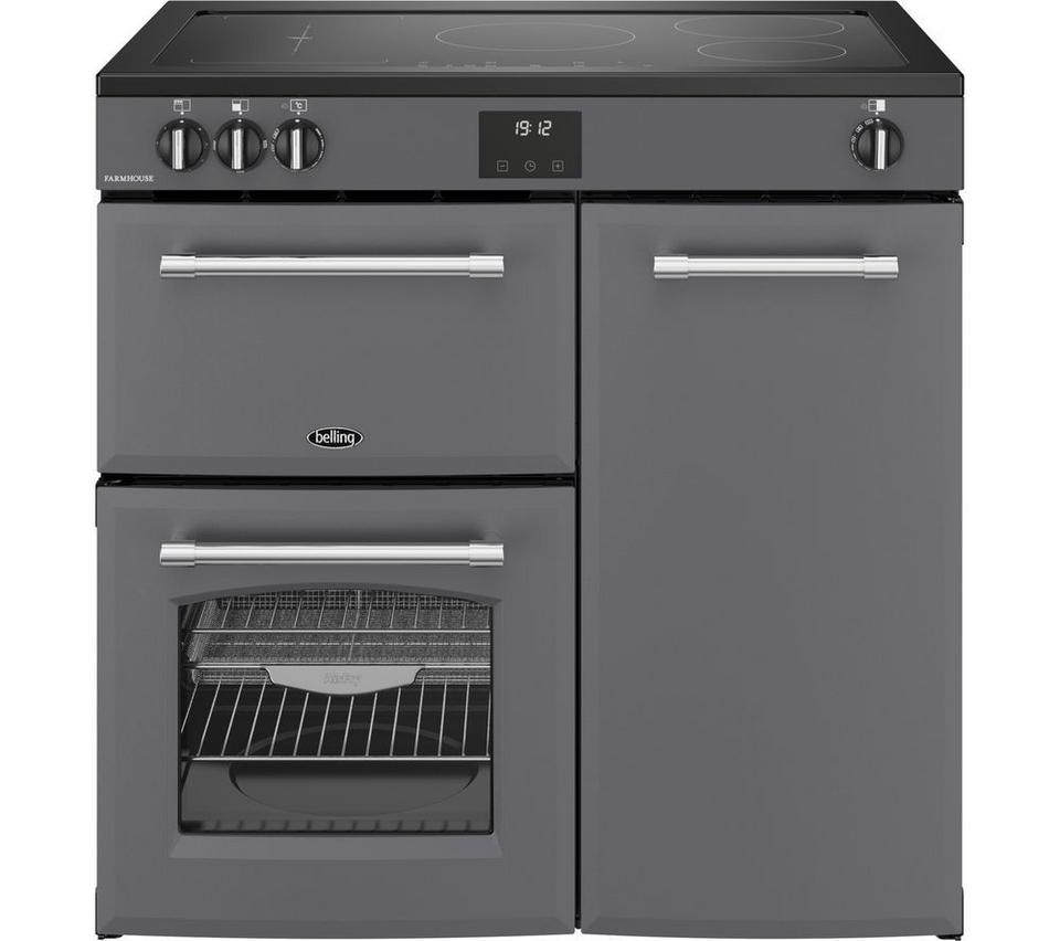 BELLING Farmhouse 90EI Electric Induction Range Cooker - Anthracite