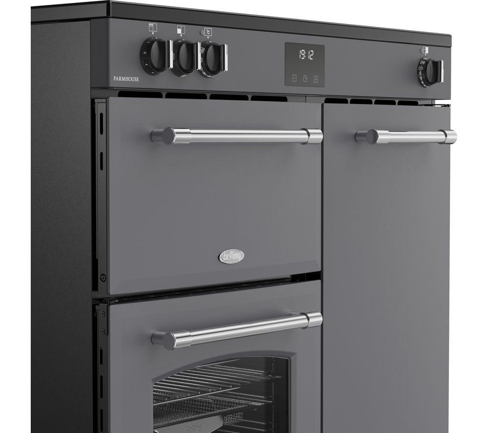 BELLING Farmhouse 90EI Electric Induction Range Cooker - Anthracite image number 6 of 19